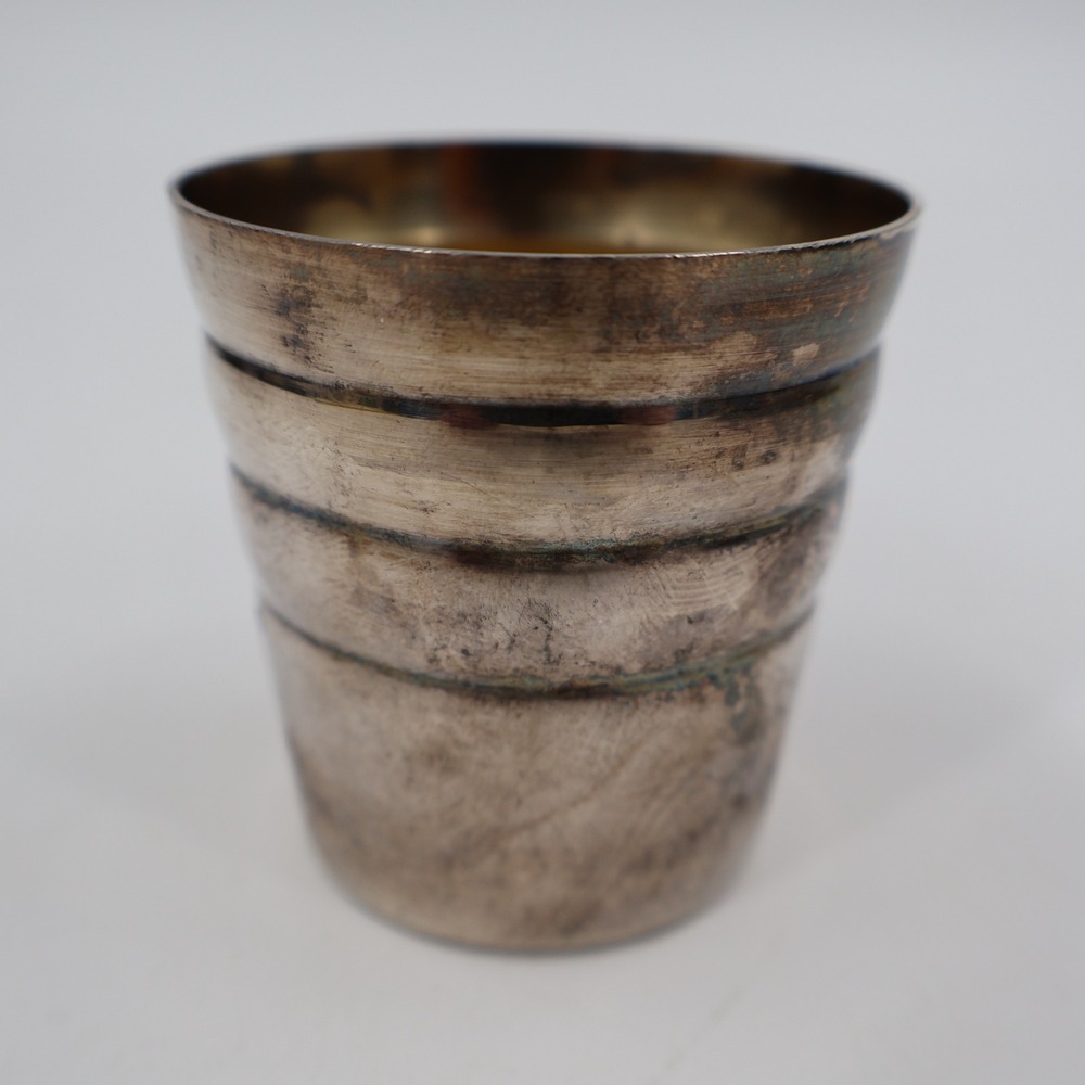 Oneida Jigger Barware Silver‎ Stepped Beehive Vintage Patina USA